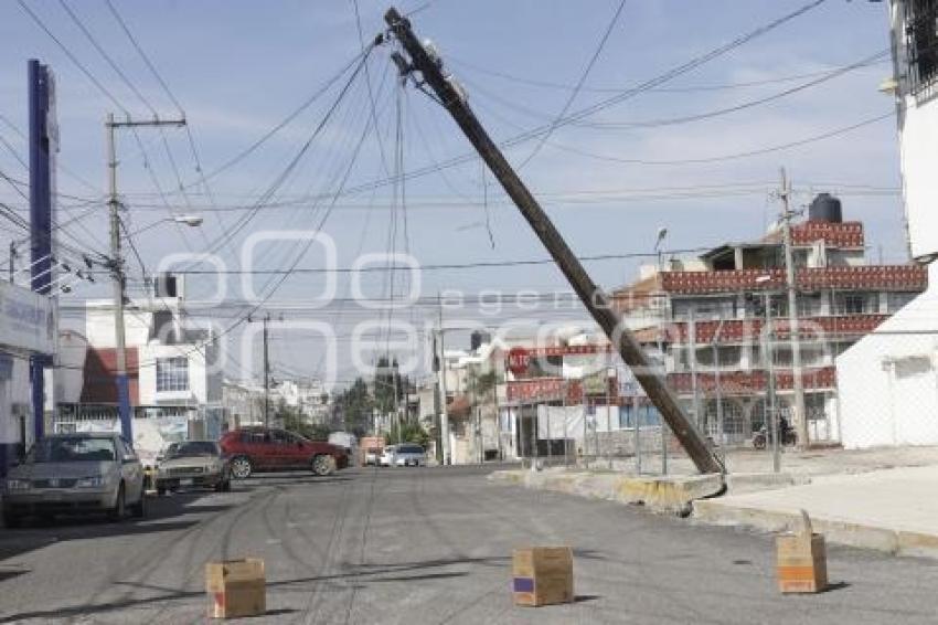 CAÍDA DE POSTE