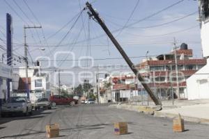 CAÍDA DE POSTE