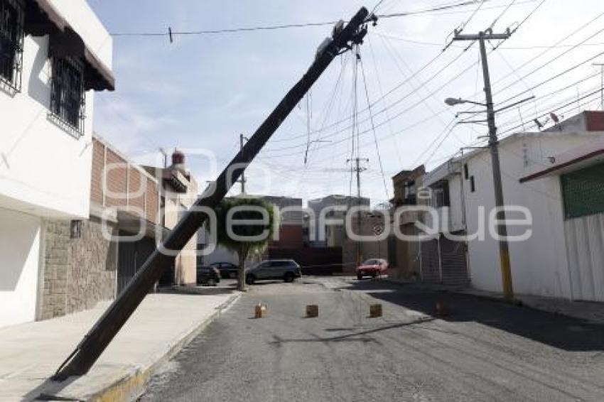 CAÍDA DE POSTE