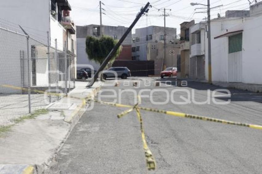 CAÍDA DE POSTE