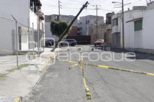CAÍDA DE POSTE