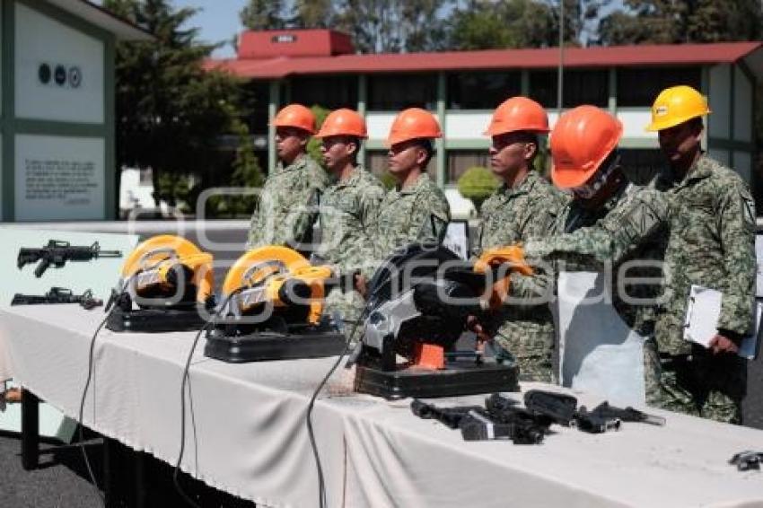 SEDENA . DESTRUCCIÓN ARMAMENTO