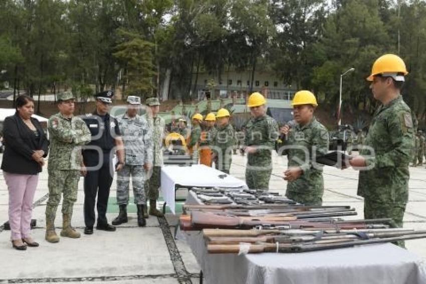 TLAXCALA . DESTRUCCIÓN ARMAMENTO