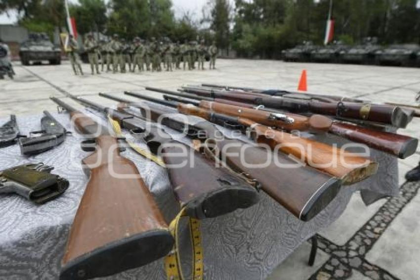 TLAXCALA . DESTRUCCIÓN ARMAMENTO