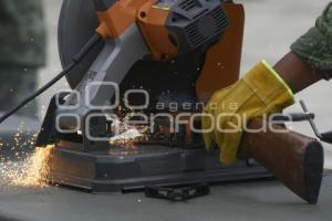 TLAXCALA . DESTRUCCIÓN ARMAMENTO