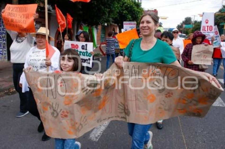 TLAXCALA . MARCHA ANIMALISTA 