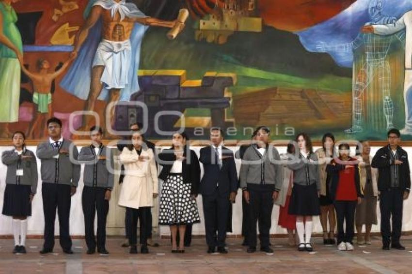 SAN ANDRÉS CHOLULA . CEREMONIA CÍVICA