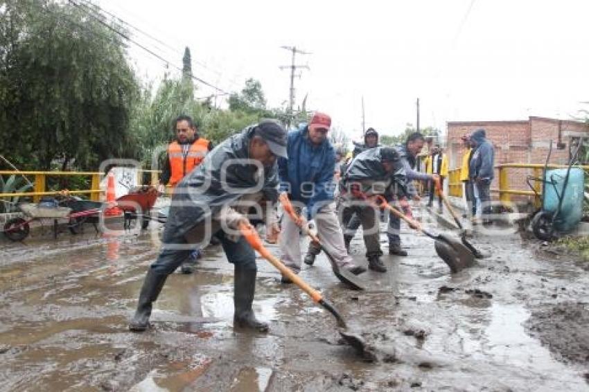 ATLIXCO . DESBORDAMIENTO RÍO