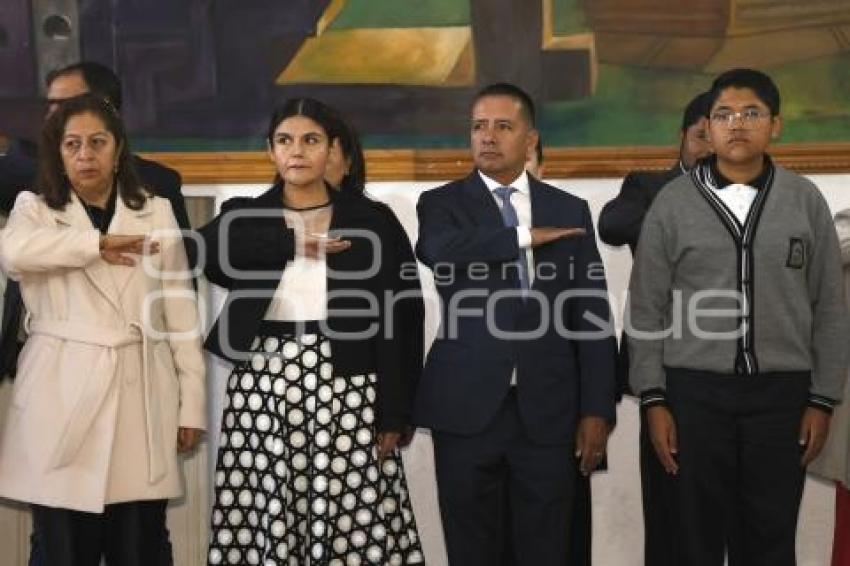SAN ANDRÉS CHOLULA . CEREMONIA CÍVICA