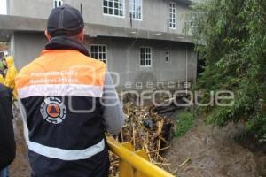 ATLIXCO . DESBORDAMIENTO RÍO