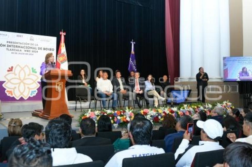 TLAXCALA . FUNCIÓN INTERNACIONAL BOXEO