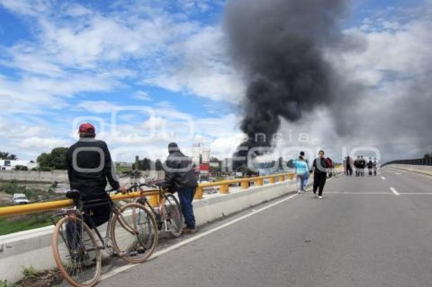 SAN GREGORIO ATZOMPA . INCENDIO