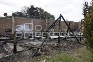 SAN GREGORIO ATZOMPA . INCENDIO