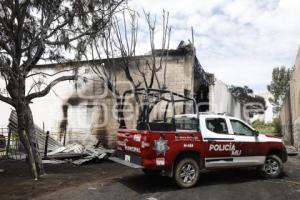 SAN GREGORIO ATZOMPA . INCENDIO