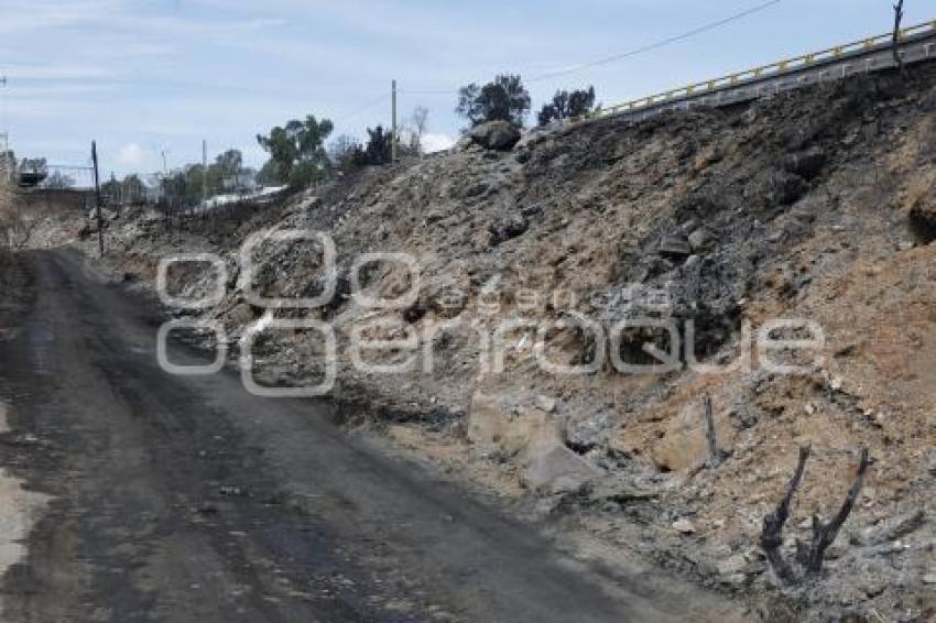 SAN GREGORIO ATZOMPA . INCENDIO