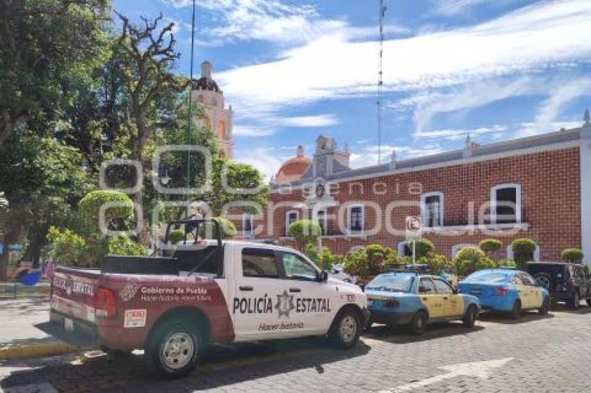 ATLIXCO . MANIFESTACIÓN TAXISTAS