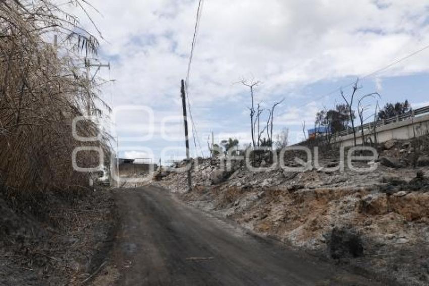 SAN GREGORIO ATZOMPA . INCENDIO