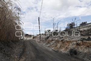 SAN GREGORIO ATZOMPA . INCENDIO