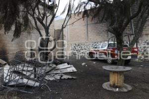 SAN GREGORIO ATZOMPA . INCENDIO