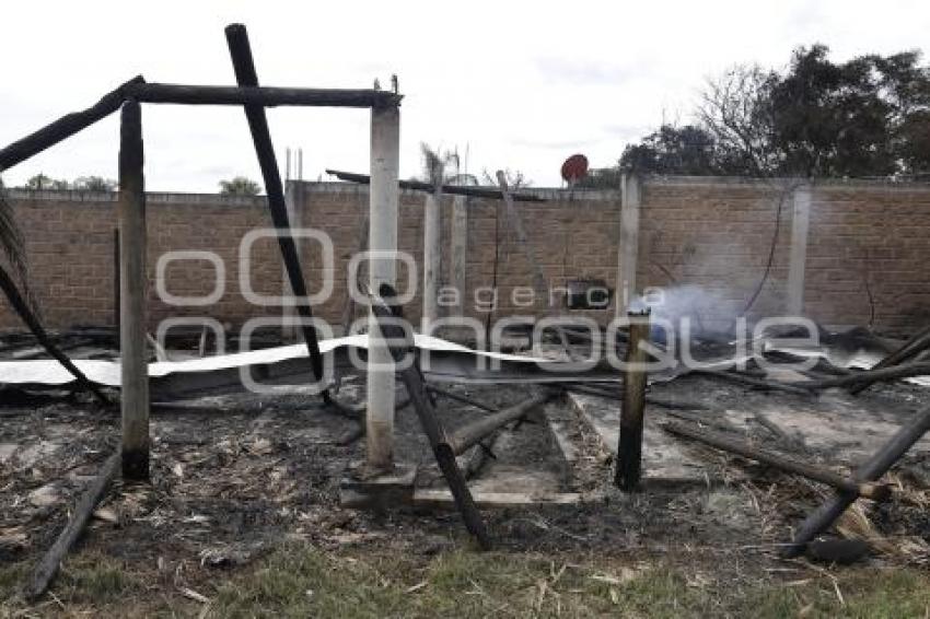 SAN GREGORIO ATZOMPA . INCENDIO