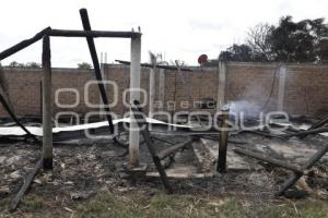SAN GREGORIO ATZOMPA . INCENDIO