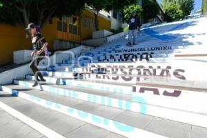 TLAXCALA . ESCALINATAS LOS HÉROES