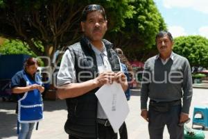 TLAXCALA . MANIFESTACIÓN ARTESANOS