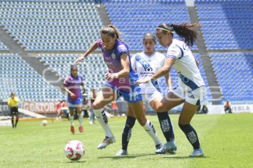 FÚTBOL FEMENIL . PUEBLA VS RAYADAS