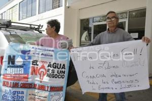 CONAGUA . MANIFESTACIÓN