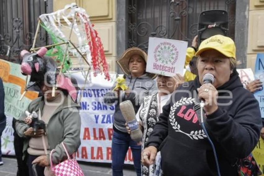CONGRESO . PROTESTA PIROTECNIA