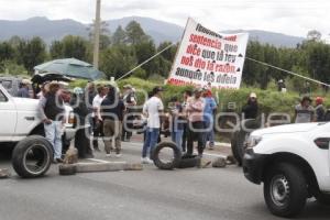 BLOQUEO AUTOPISTA MÉXICO-PUEBLA