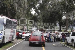 BLOQUEO AUTOPISTA MÉXICO-PUEBLA