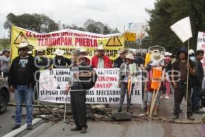 BLOQUEO AUTOPISTA MÉXICO-PUEBLA
