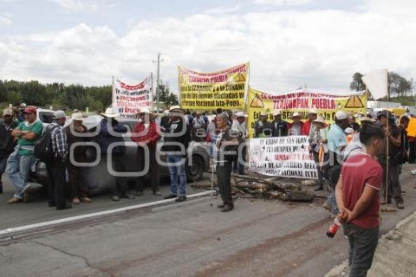 BLOQUEO AUTOPISTA MÉXICO-PUEBLA