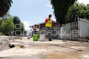 TLAXCALA . INUNDACIÓN JARDÍN PESTALOZZI