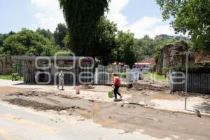 TLAXCALA . INUNDACIÓN JARDÍN PESTALOZZI