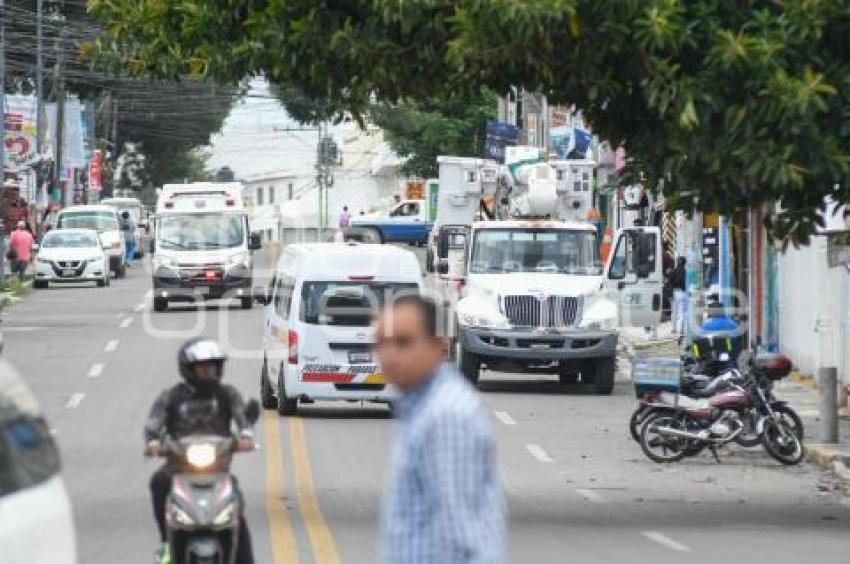 TLAXCALA . BLOQUEO POBLADORES CUAUHTLA