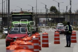 PERIFÉRICO ECOLÓGICO . REDUCCIÓN DE CARRIL