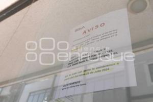 TLAXCALA . CIERRE DE BANCO