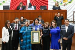 TLAXCALA . RECONOCIMIENTO EMBAJADORA