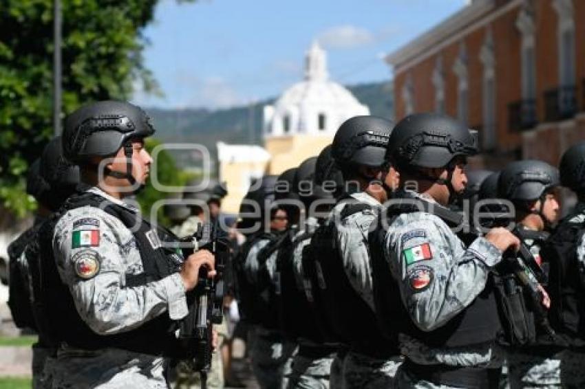 TLAXCALA . IZAMIENTO DE BANDERA