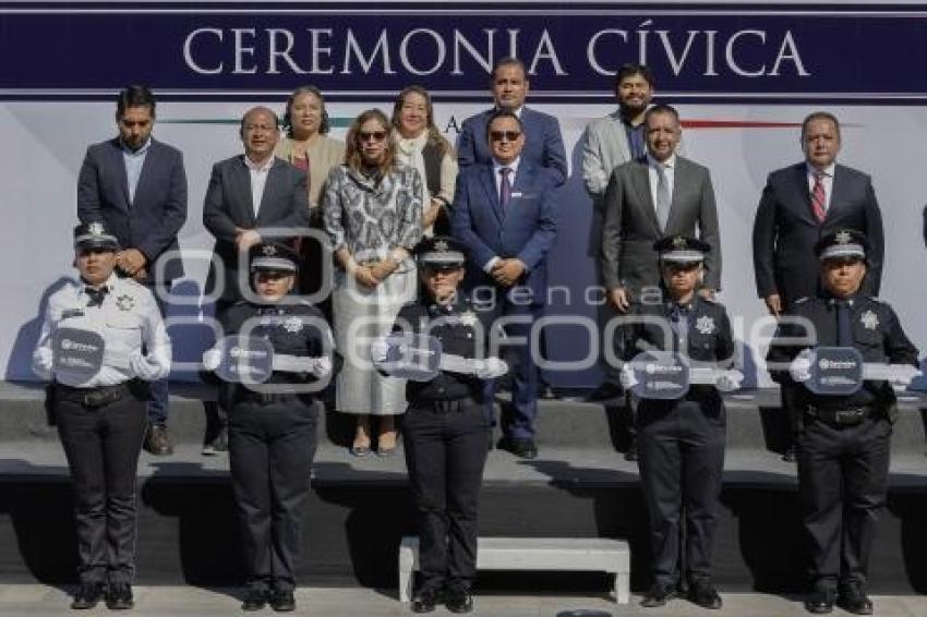 SAN ANDRÉS CHOLULA . CEREMONIA CÍVICA