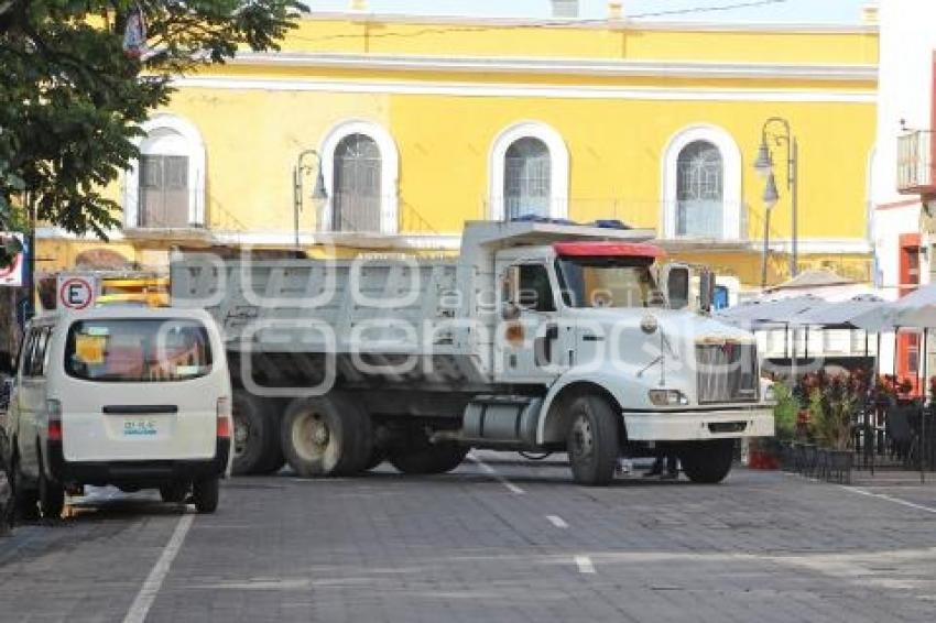 ATLIXCO . MANIFESTACIÓN TRANSPORTISTAS