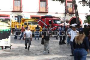 ATLIXCO . MANIFESTACIÓN TRANSPORTISTAS