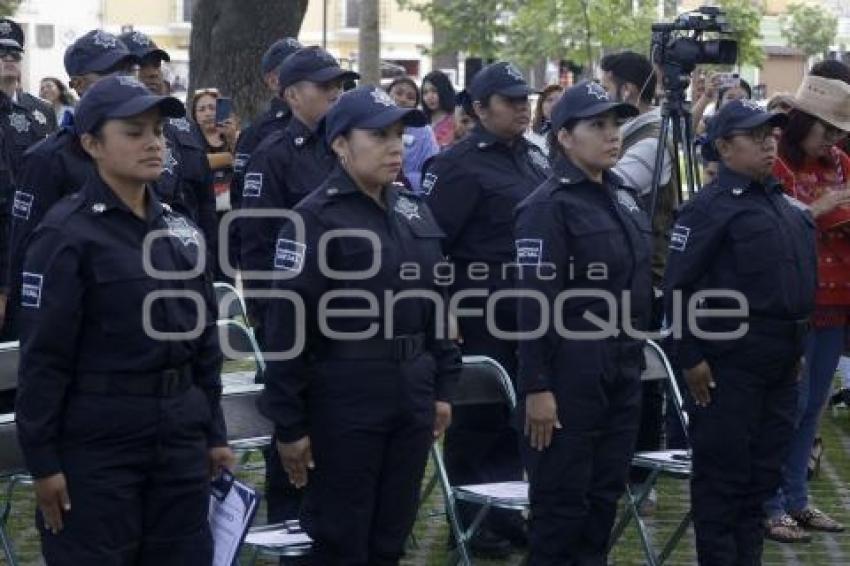 SAN PEDRO CHOLULA . GRADUACIÓN POLICÍAS