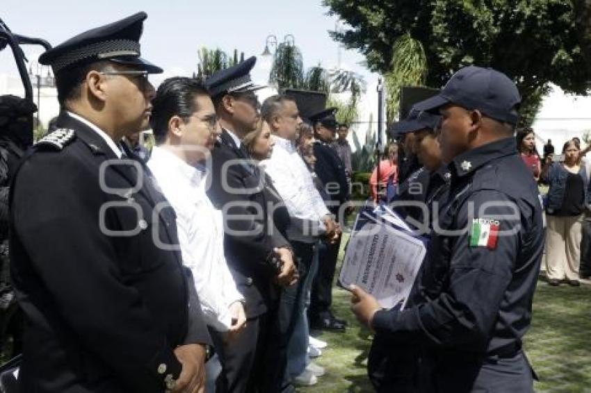 SAN PEDRO CHOLULA . GRADUACIÓN POLICÍAS