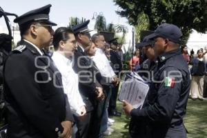 SAN PEDRO CHOLULA . GRADUACIÓN POLICÍAS