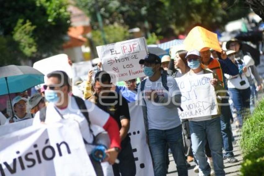 TLAXCALA . MANIFESTACIÓN PODER JUDICIAL