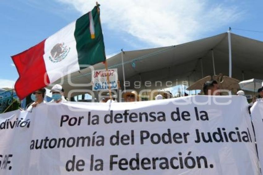 TLAXCALA . MANIFESTACIÓN PODER JUDICIAL