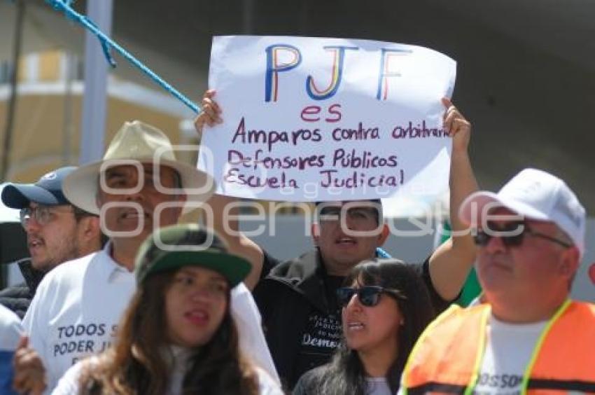 TLAXCALA . MANIFESTACIÓN PODER JUDICIAL